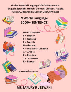 global 9 world language 1000+sentence in english, spanish, french, german, chinese, arabic, russian, japanese & korean useful phrases (1)