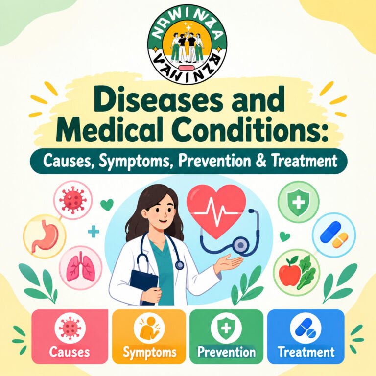 diseases and medical conditions causes symptoms prevention & treatment