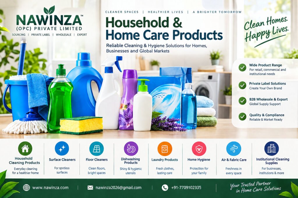 reliable household & home care solutions for homes, businesses & global markets
