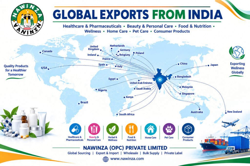global export from india nawinza opc private limited