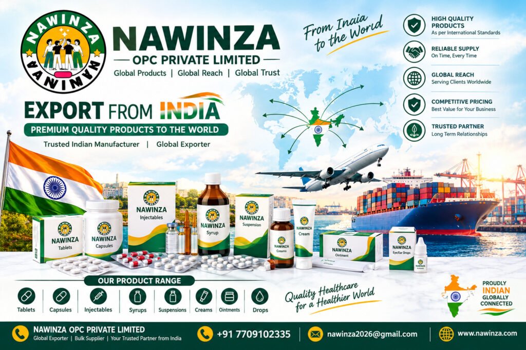 nawinza opc private limited export from india